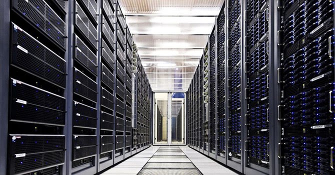 Cloud computing racks in a data center