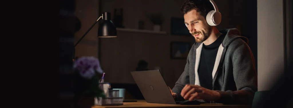 late night linux hero man working
