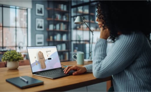 girl working in the office
