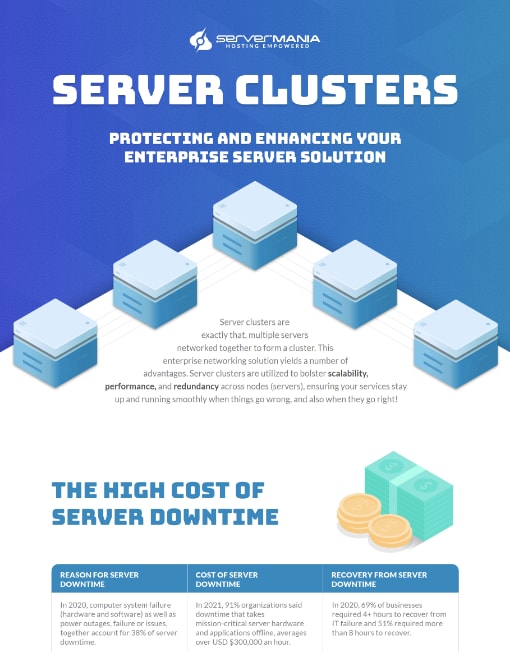 server cluster infographic