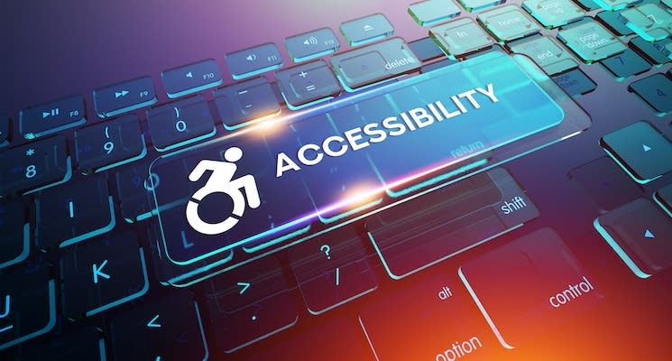 Accessibility Button on Computer Keyboard