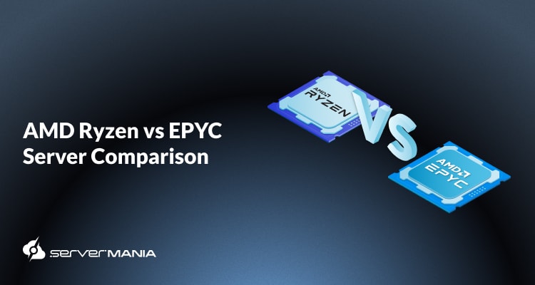 A featured image comparing Ryzen vs Epyc processors.