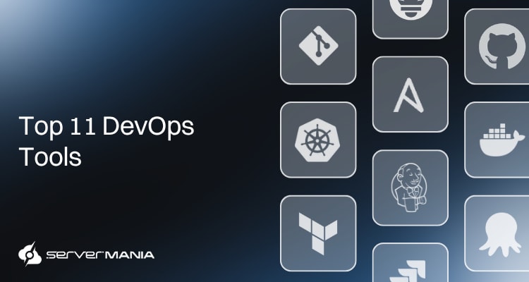 Image featuring logos of the top 11 best DevOps tools