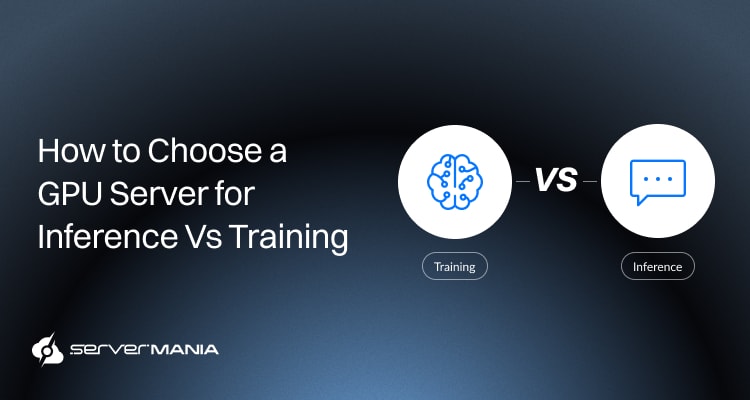 GPU server for inference vs training