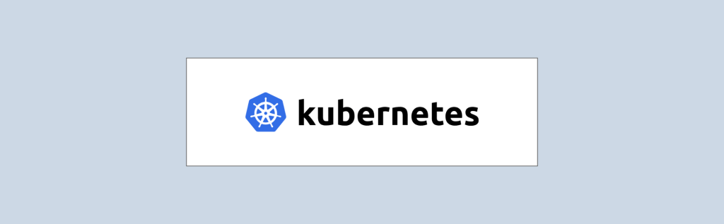 A decorative image showing the Kubernetes logo.