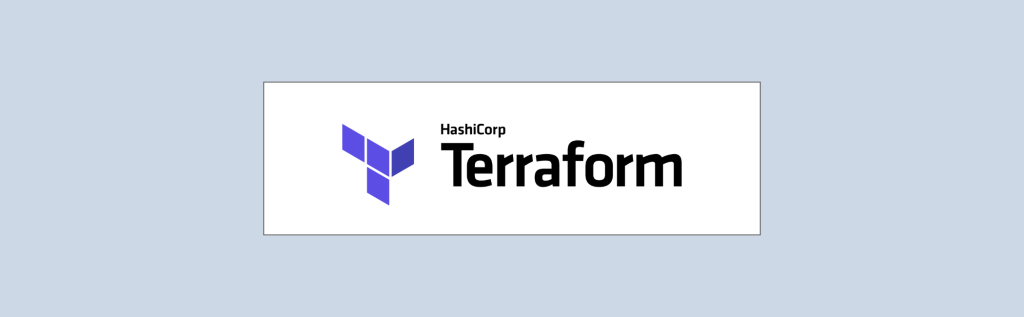 A decorative image showing the Terraform logo.