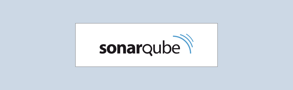 A decorative image showing the SonarQube logo.