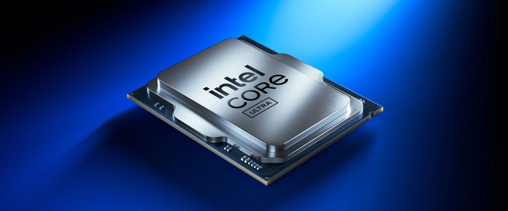 An Intel Core Ultra chip.