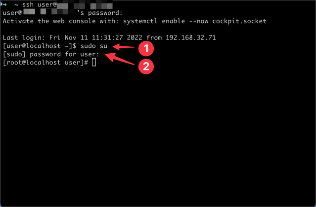 log in to your server via SSH