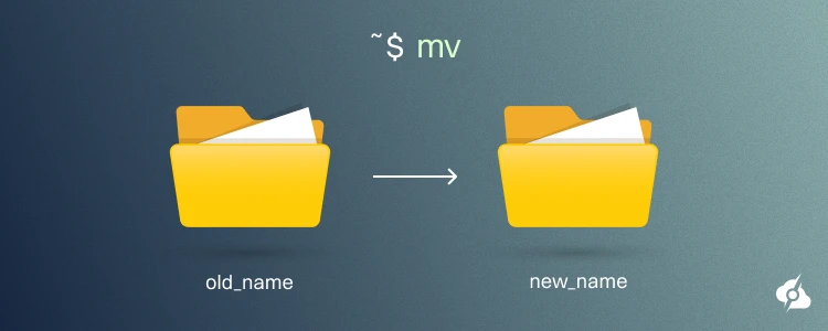 Using mv command to rename directory on Linux.