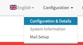 configuration on Mailcow