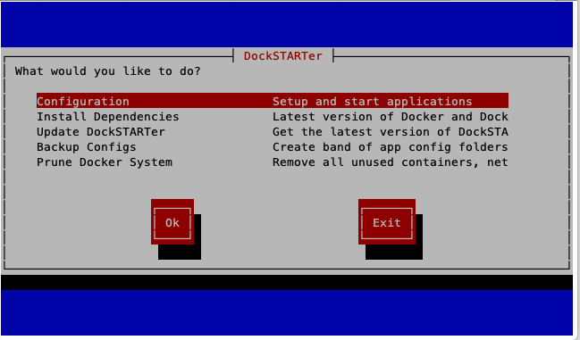 DockStart Configuration