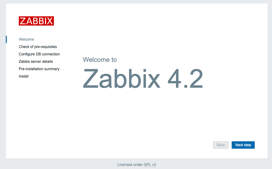 Installing the Front End of Zabbix