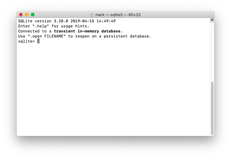 mac install sqlite