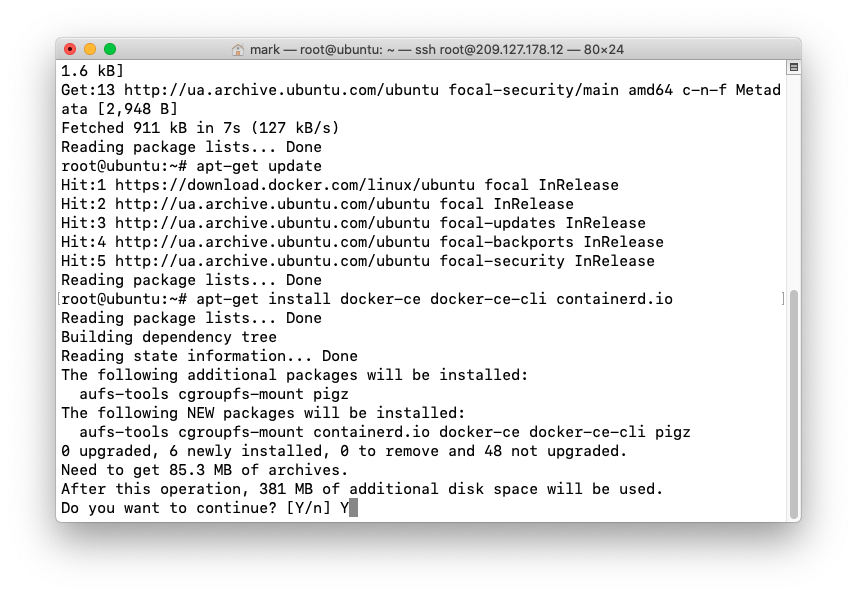 Step 4: install Docker Engine