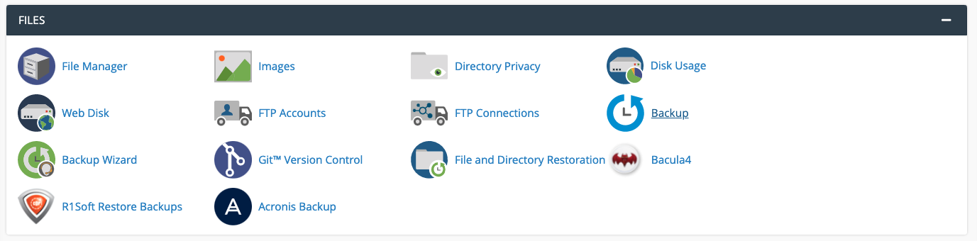 Create A Full cPanel Backup