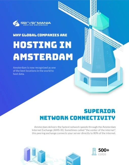 hosting in Amsterdam infographic
